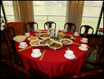 Typical meal on the Yangtze Pearl