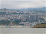 Wushan city at western end of Wu Gorge