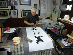 A personal message from calligrapher He Wenhou