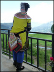 Elaborate embroidery - typical Hani woman's dress