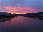 Sunset over the Mekong - no photoshop involved