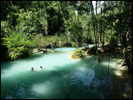 Tranquil dipping pools at Kuang Si 