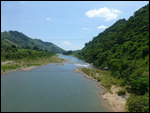 Drakong River - the Laos border is a few km west