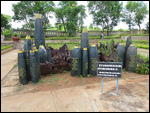 Bomb casings on display, Khe Sanh Base