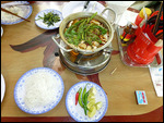 Mushroom hotpot at An Phu