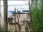 Walking the plank to Cambodian border post
