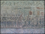 Angkor Wat bas relief  - King Suryavarman