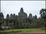 Angkor Thom - distant view of Bayon