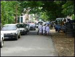 Young monks on the street
