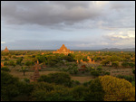 Reddish glow follows the golden glow at sunset