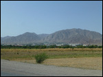 Mountainous backdrop to Khujand