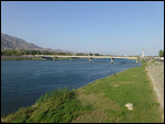 Bridge across Syr-Darya river