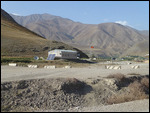 Kyrgyz border post at Karamyk