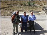 Dropped off at the Tajik side of the border