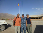 Welcomed by friendly Kyrgyz officials