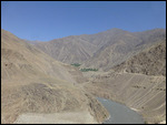 The mountainous route to Dushanbe