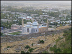 Osh's mosque from Solomon's Throne