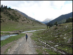 Heading back on the trail