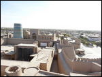 Fortress wall, west gate and Kalta Minor Minaret