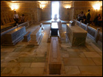Timur's gravestone (center) capped by jade.