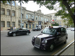 London cab in Baku