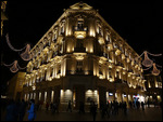 Pedestrianized shopping street