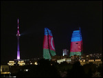 The massive Flame Towers 