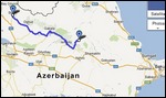 Lahic to Seki Route Map