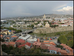 The Mtkvari river runs through Tbilisi