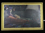 Painting of Stalin in his casket