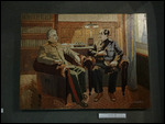 Stalin and Mao - silk emberoidery