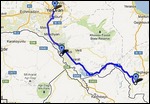 Yerevan-Khor Virap-Noravank Route Map