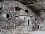 Frescos outside the Rock Chapel 