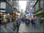 Trabzon pedestrianized shopping street