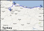 Trabzon to Amasya Route Map (450+ km)