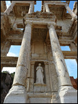 One of 4 statues at facade of the Library
