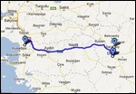 Pamukkale to Selcuk Route Map (200 km)
