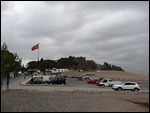 Kadifekale with Turkish flag