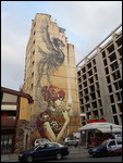Mural in the Ladadika neighbourhood