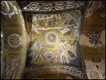 Chora church mosaic ceiling decoration