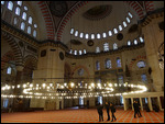 Inside Suleymaniye Mosque