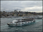 On the Bosphorus, Suleymaniye on the horizon.