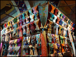 Colorful scarves for sale at the Grand Bazaar