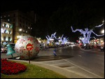 Malaga decorated for the holidays
