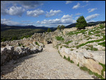 Path beyond the Lion Gate - entering the citadel