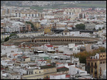 View of Seville's bullring from La Giralda