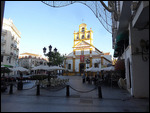 Plaza and church at La Linea