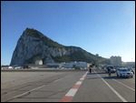 The Rock of Gibraltar from the runway