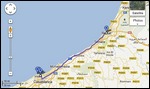 Route Map - Rabat to Casablanca