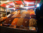 Dry fruits stall at el-Fna